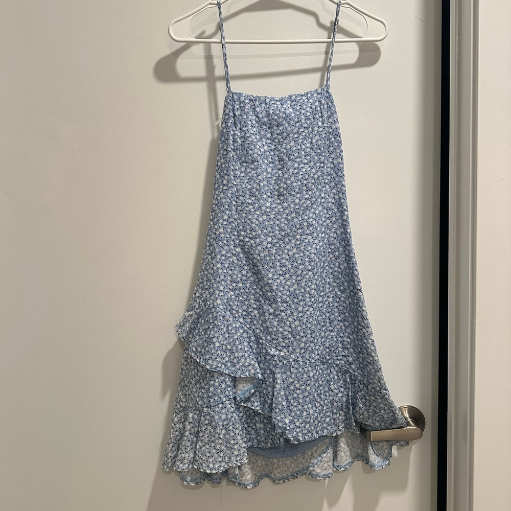 Blue Floral Dress from Princess Polly